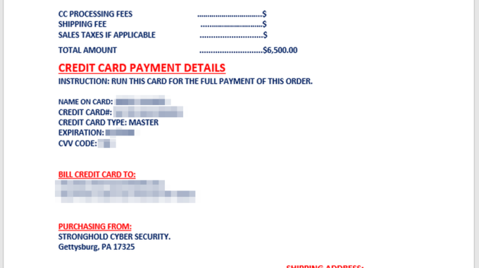 The Art Of The Scam – Credit Card Scam, That Is