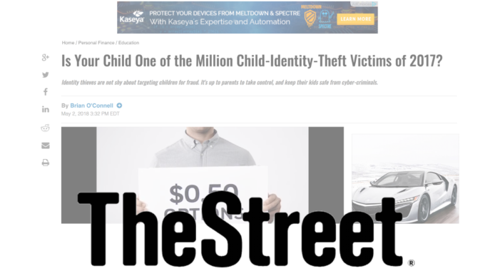 Stronghold Cyber Security CEO Commentary Featured In TheStreet’s Article On Child Identity Theft