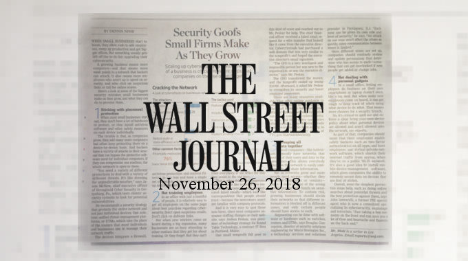 Wall Street Journal - Business Cyber Security